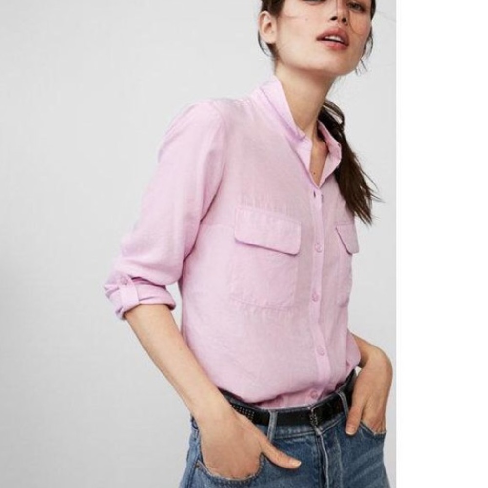 Express The City Shirt Pastel Purple Button Down